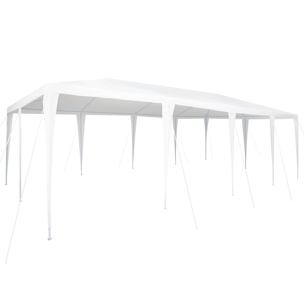 Partysátor Fehér 800 x 400 x 266 cm Poliészter és Acél