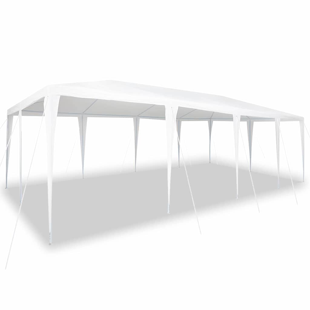 Partysátor Fehér 800 x 400 x 266 cm Poliészter és Acél