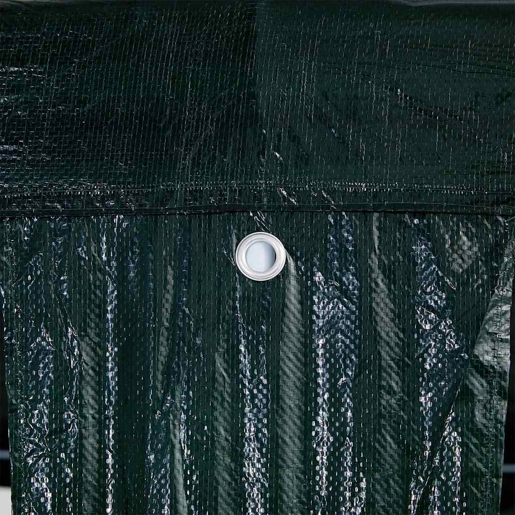 Partysátor Zöld 800 x 400 x 266 cm Poliészter és Acél