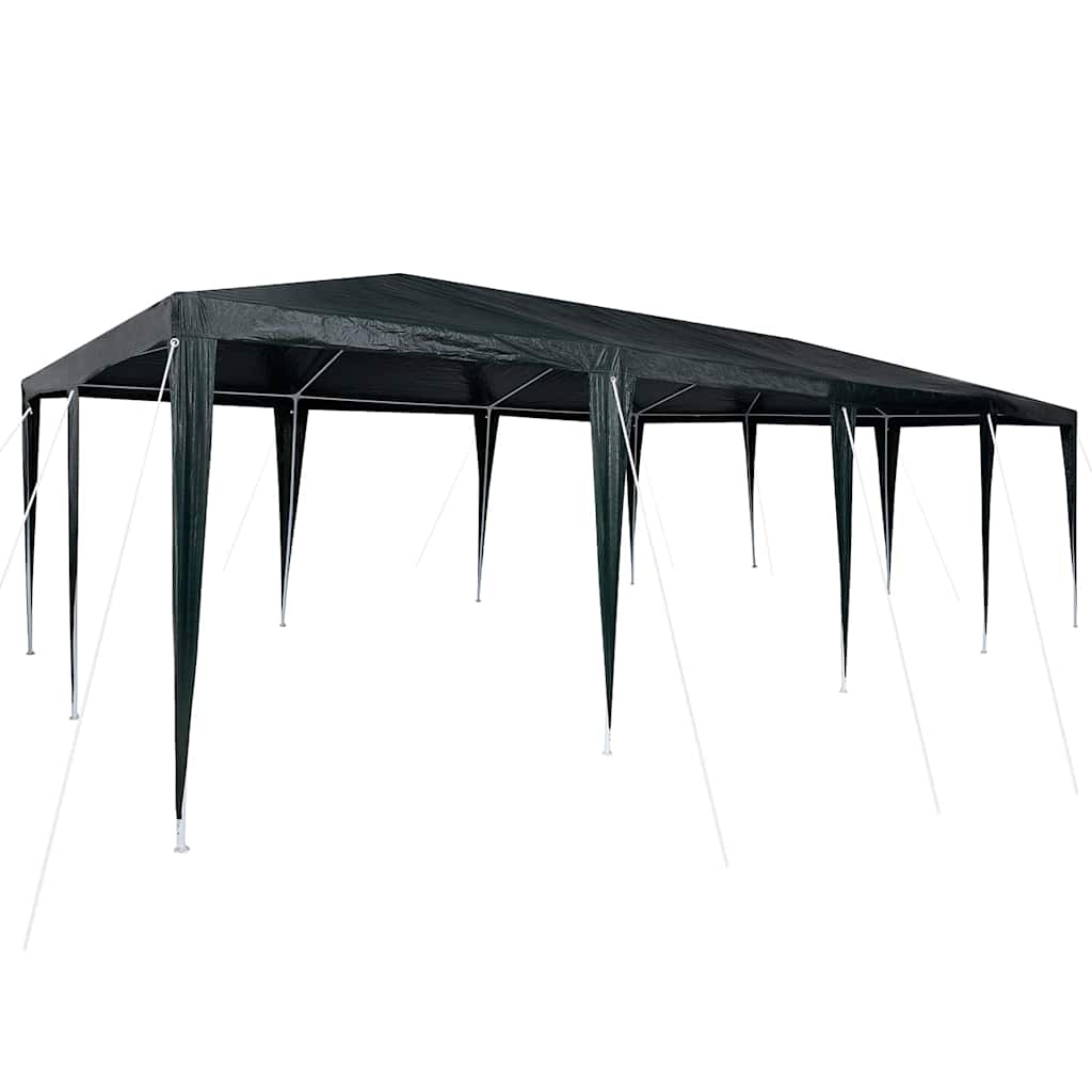 Partysátor Zöld 800 x 400 x 266 cm Poliészter és Acél
