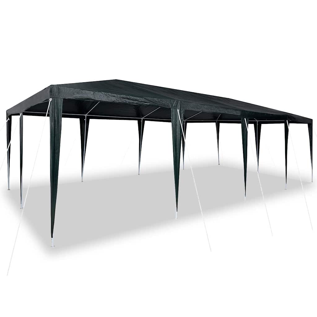 Partysátor Zöld 800 x 400 x 266 cm Poliészter és Acél