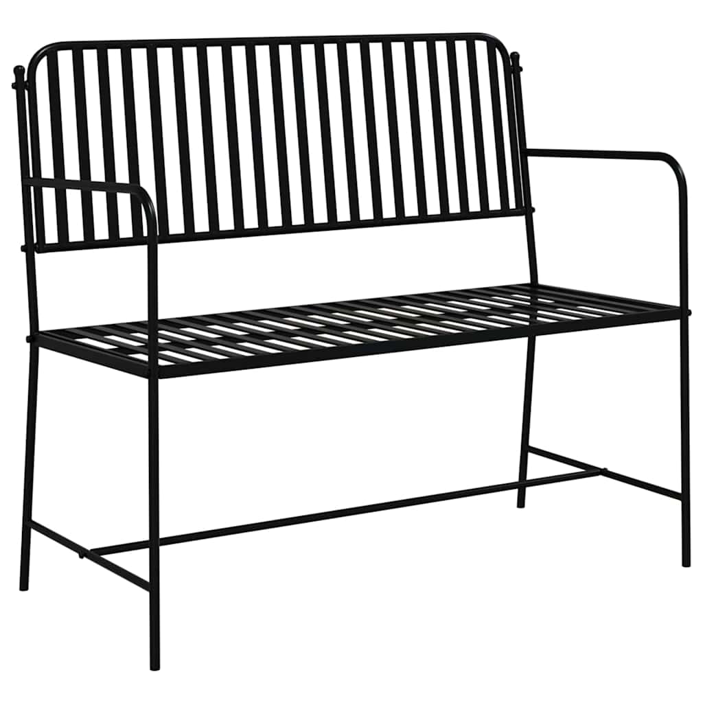 Kerti pad Fekete 103,5 x 51,5 x 90 cm Acél