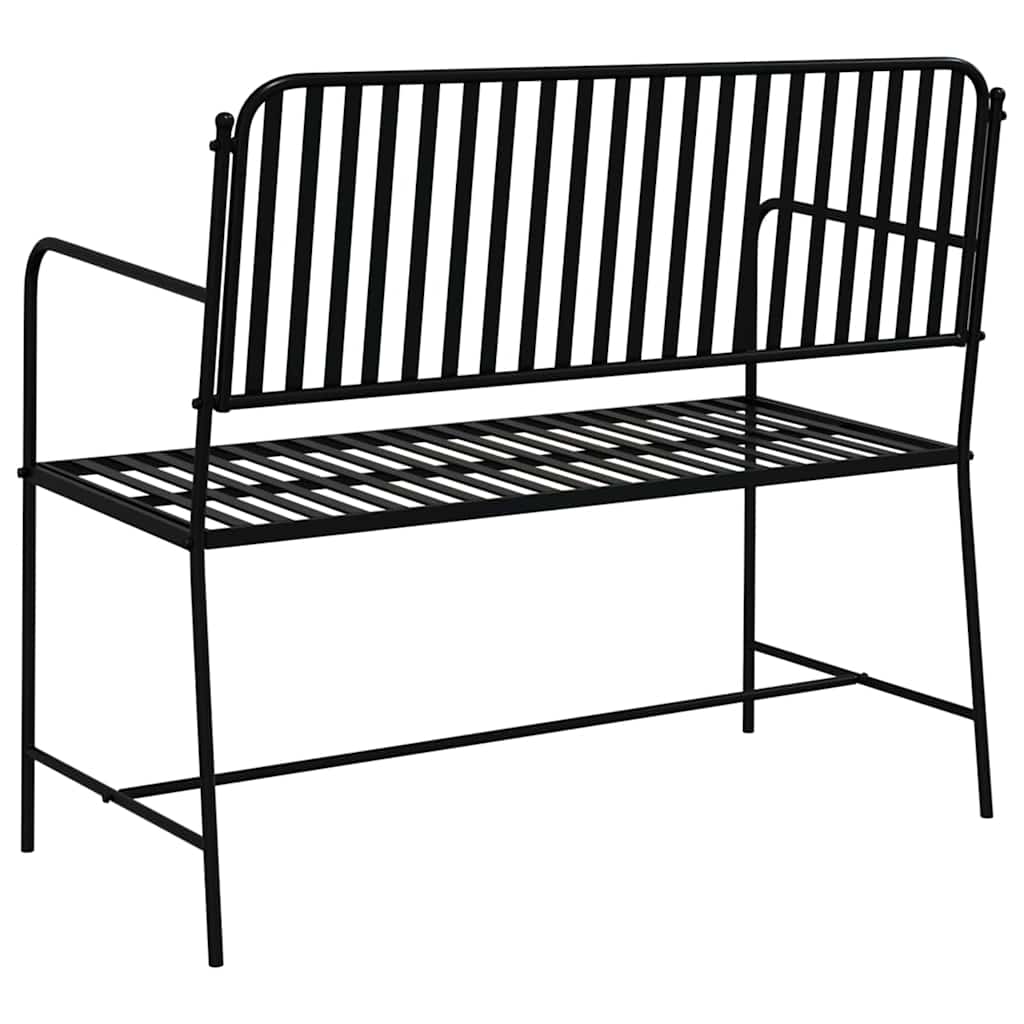 Kerti pad Fekete 103,5 x 51,5 x 90 cm Acél