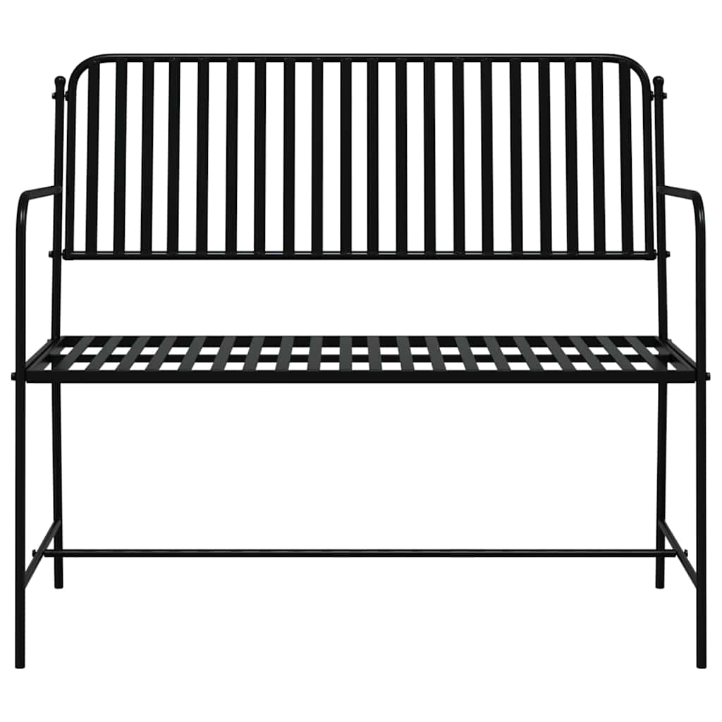 Kerti pad Fekete 103,5 x 51,5 x 90 cm Acél