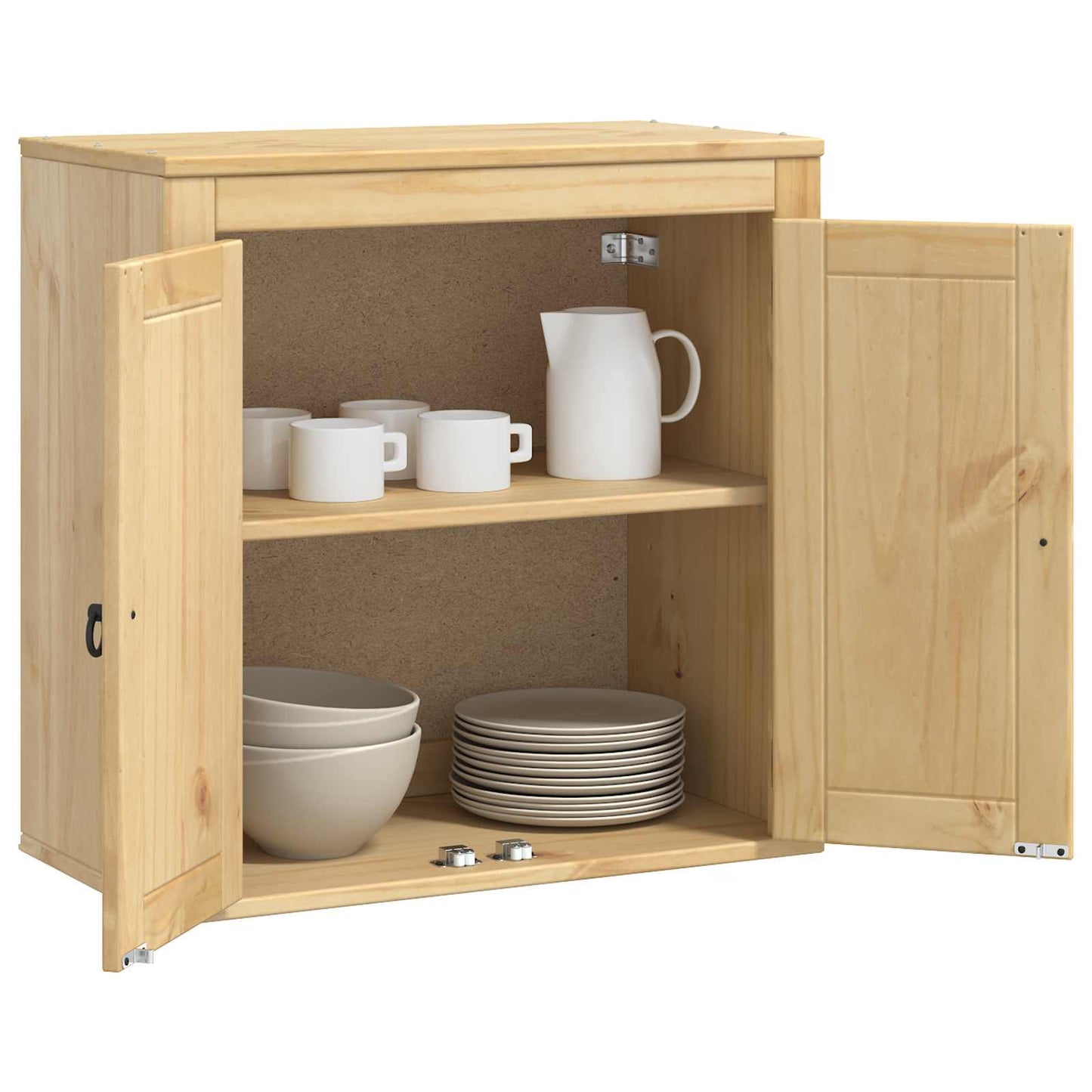 Cabinet SKI Mézes Barna 60 x 32 x 60 cm Tömör fenyőfa
