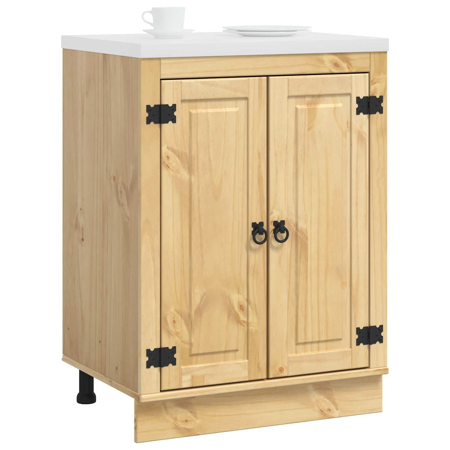 Cabinet SKI Mézes Barna 60 x 46 x 81,5 cm Tömör fenyőfa