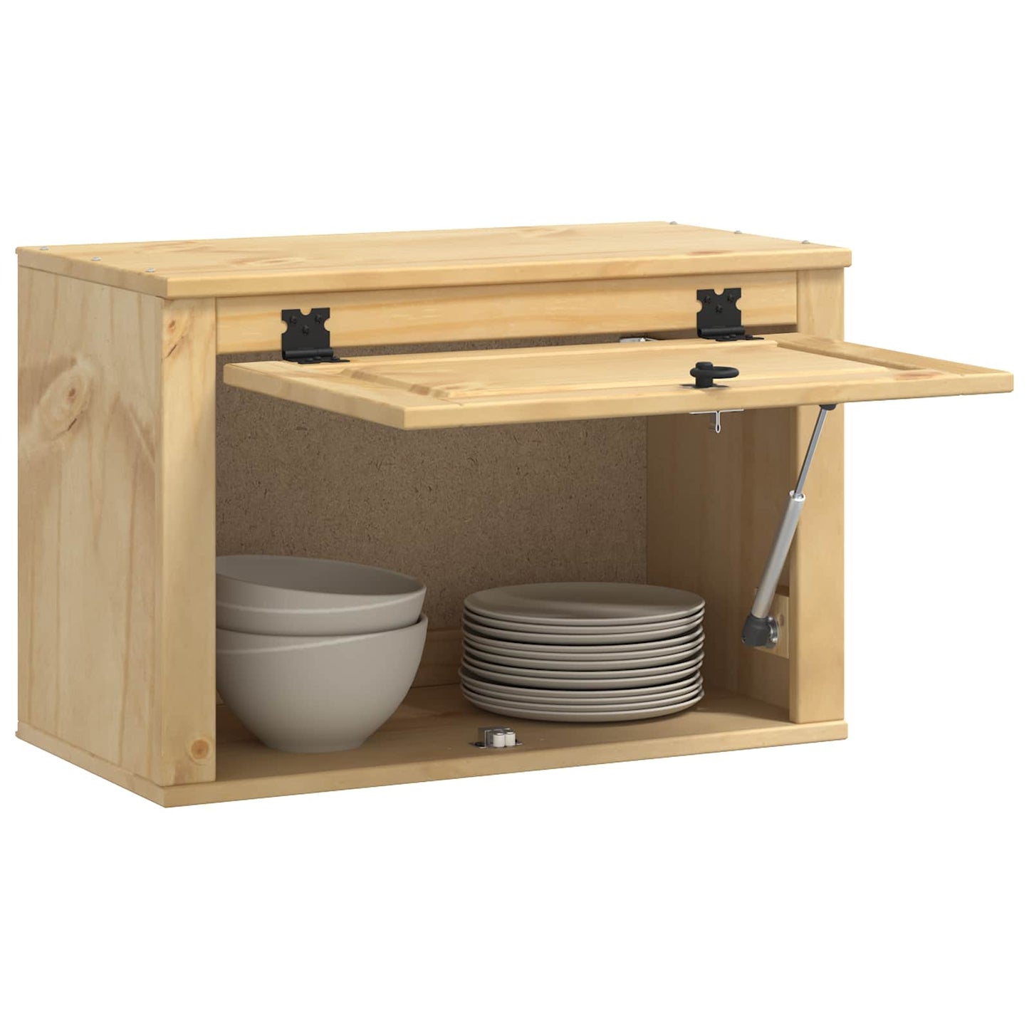 Cabinet SKI Mézes Barna 60 x 32 x 40 cm Tömör fenyőfa