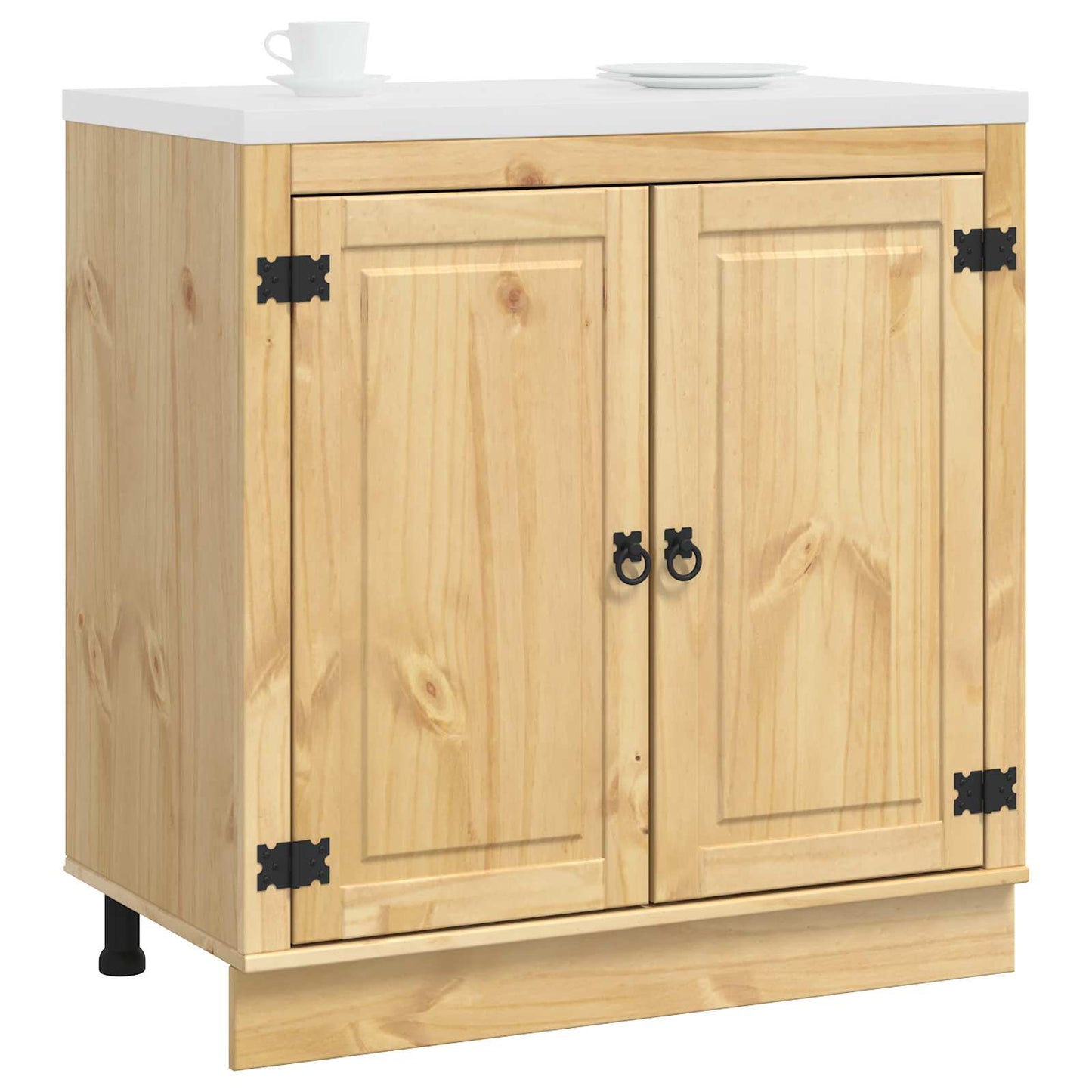 Cabinet SKI Mézes Barna 80 x 46 x 81,5 cm Tömör fenyőfa