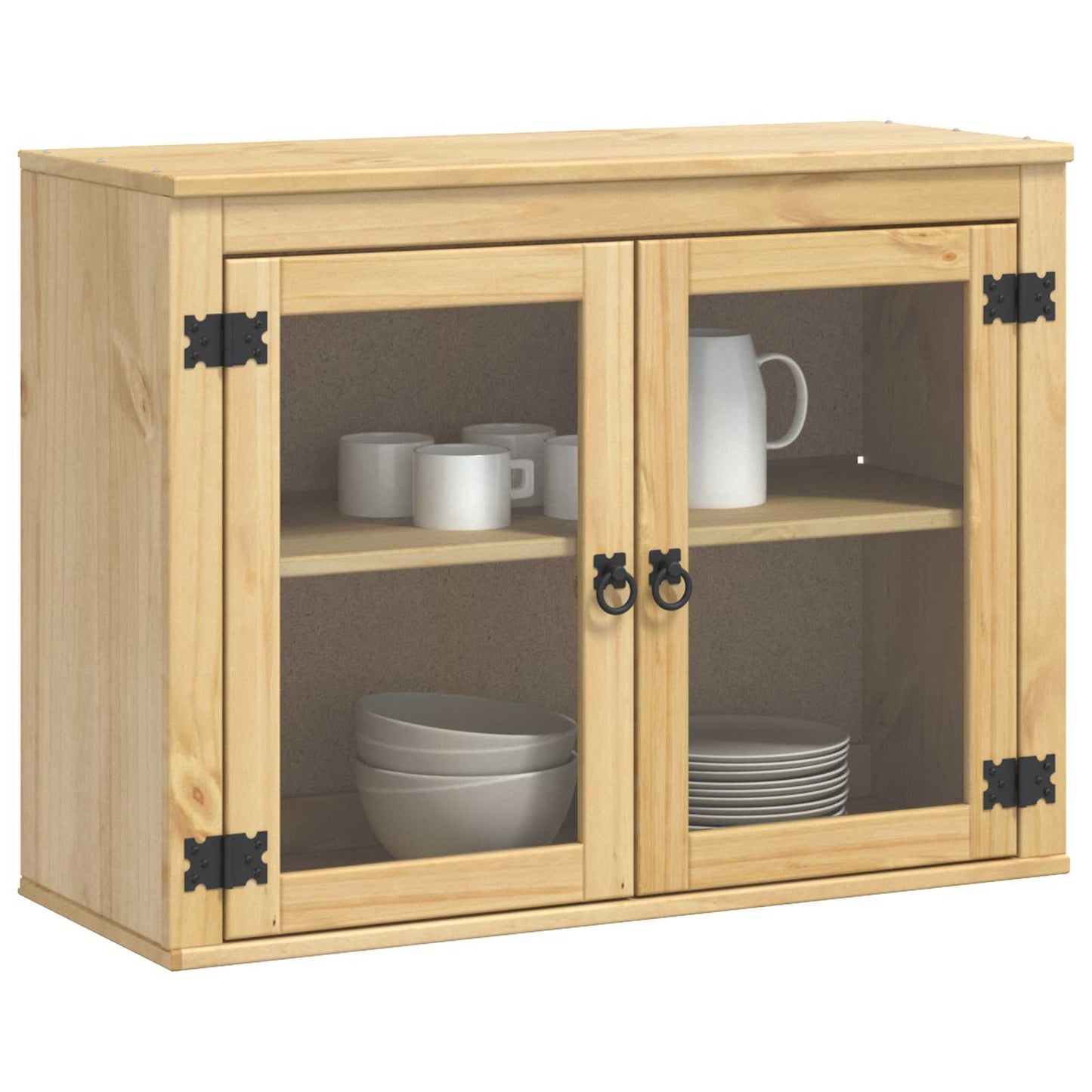 Cabinet SKI Mézes Barna 80 x 32 x 60 cm Tömör fenyőfa
