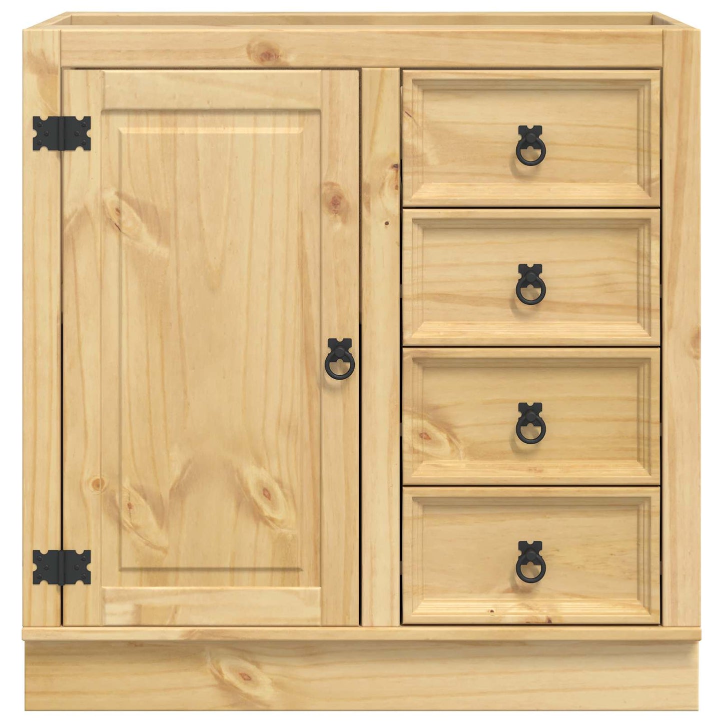 Cabinet SKI Mézes Barna 80 x 46 x 81 cm Tömör fenyőfa