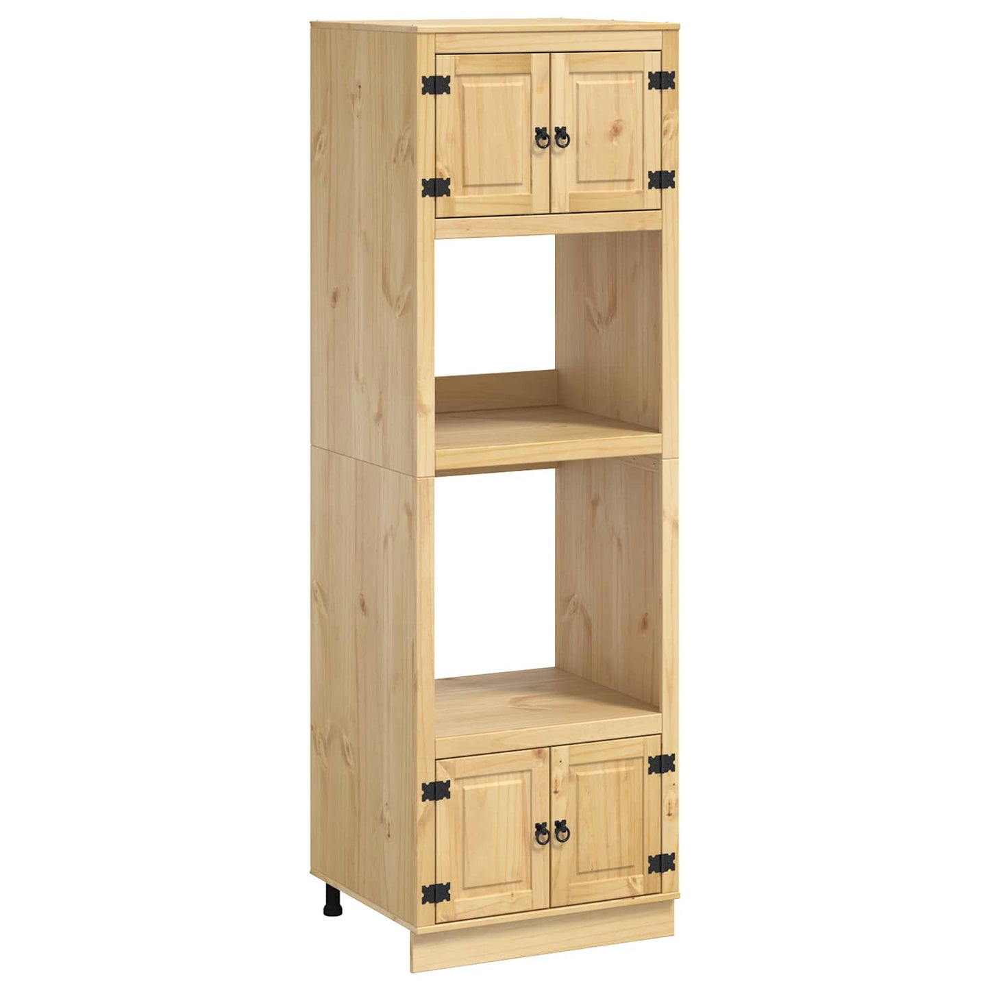 Cabinet SKI Mézes Barna 66 x 58 x 207 cm Tömör fenyőfa