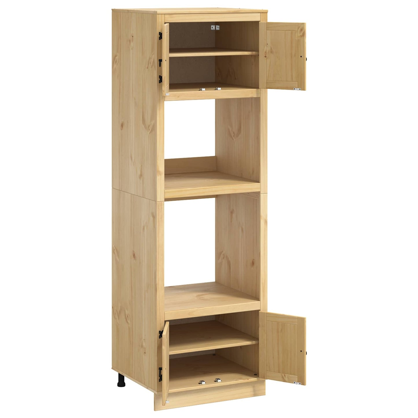Cabinet SKI Mézes Barna 66 x 58 x 207 cm Tömör fenyőfa