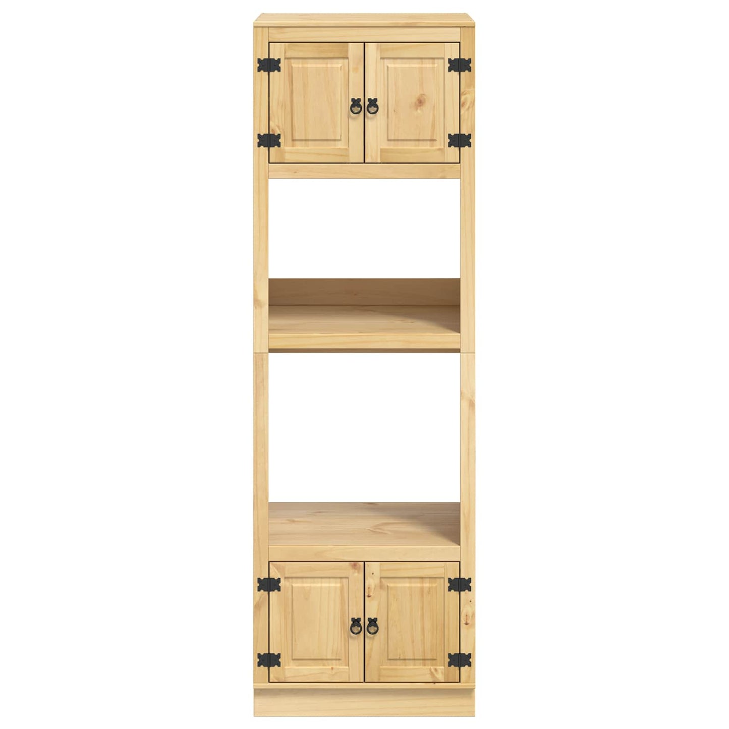 Cabinet SKI Mézes Barna 66 x 58 x 207 cm Tömör fenyőfa