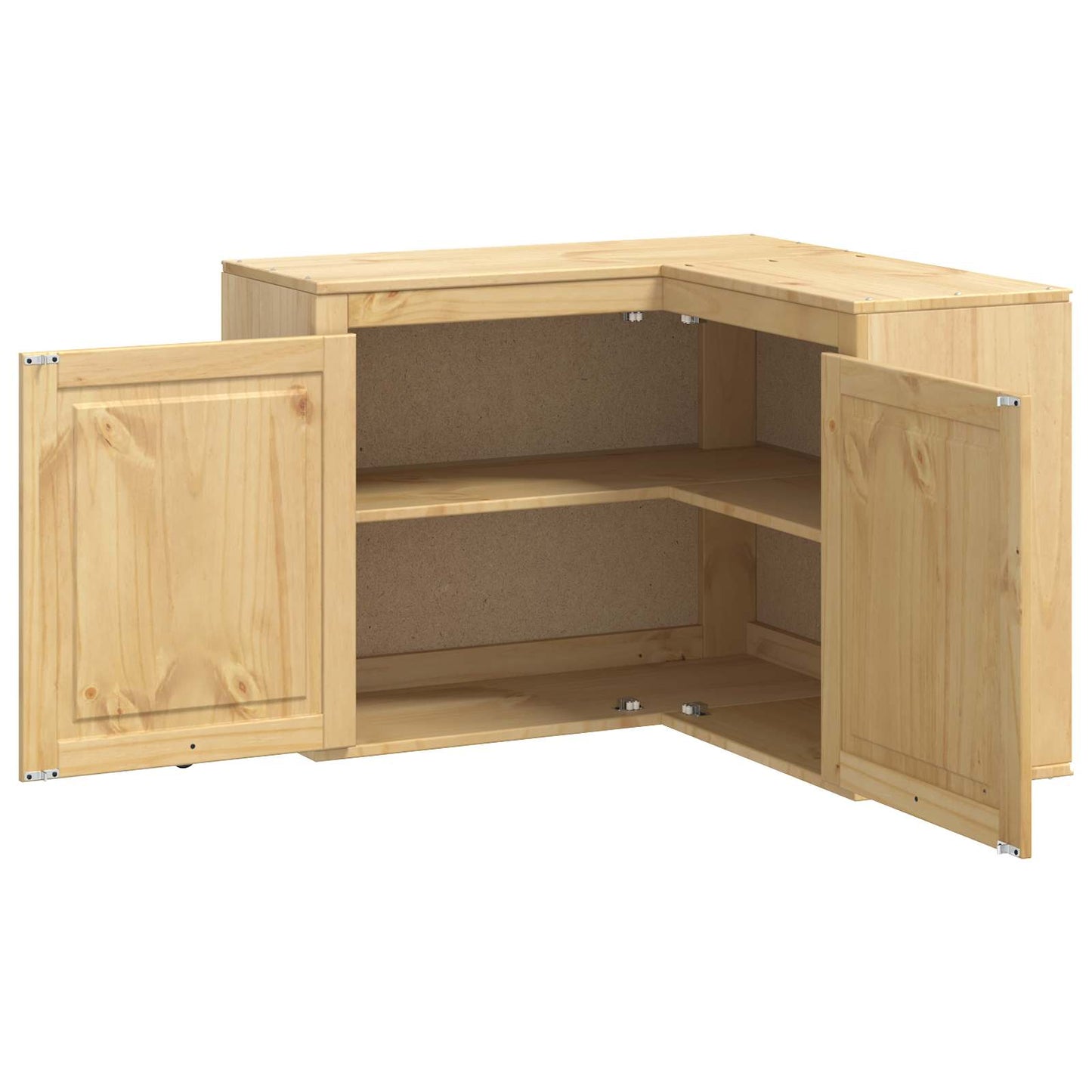 Cabinet SKI Mézes Barna 80 x 80 x 60 cm Tömör fenyőfa
