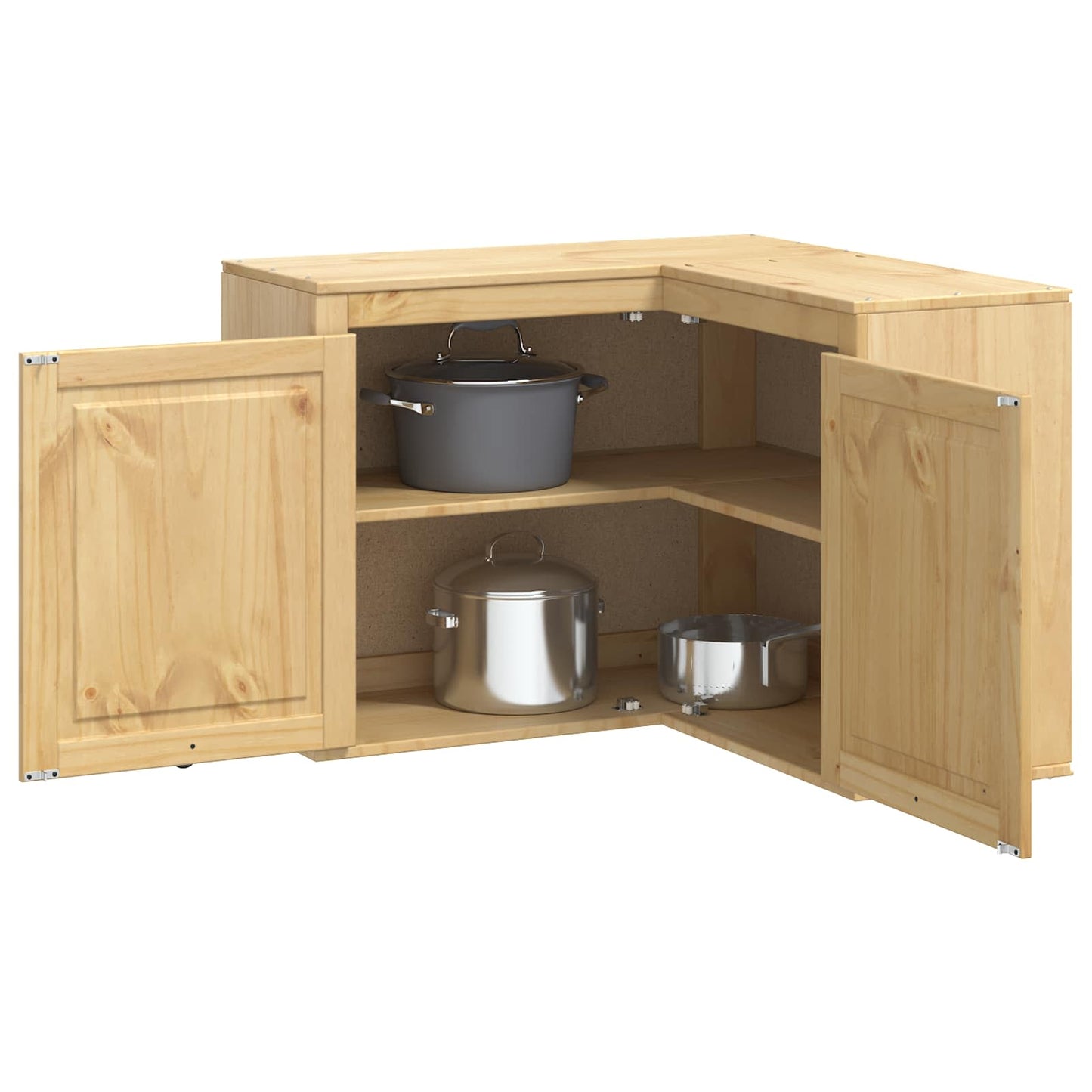 Cabinet SKI Mézes Barna 80 x 80 x 60 cm Tömör fenyőfa