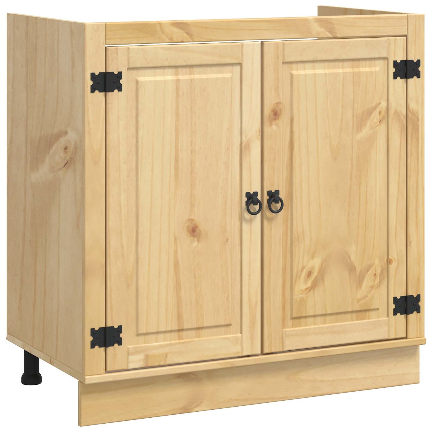 Cabinet SKI Mézes Barna 80 x 46 x 81 cm Tömör fenyőfa