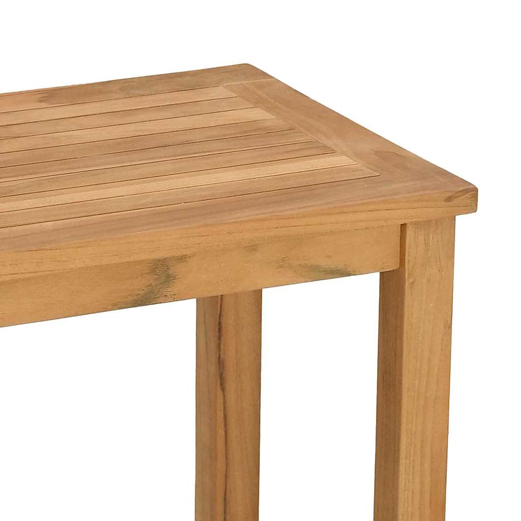 Konzolasztal tárolóval Barna 110 x 40 x 75 cm Tömör Teakfa