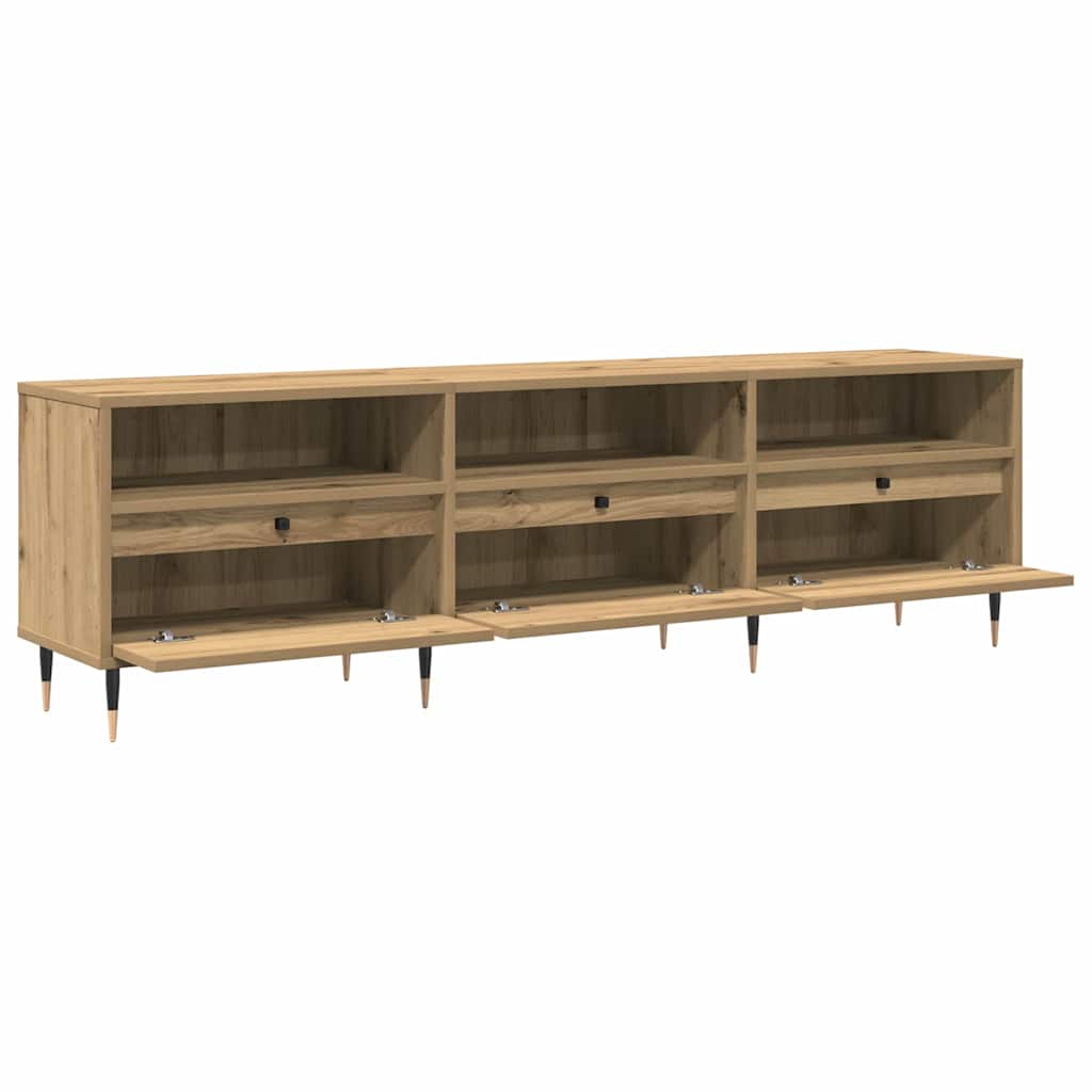 TV szekrény 150 x 30 x 45 cm Artisan tölgy Szerelt Fa