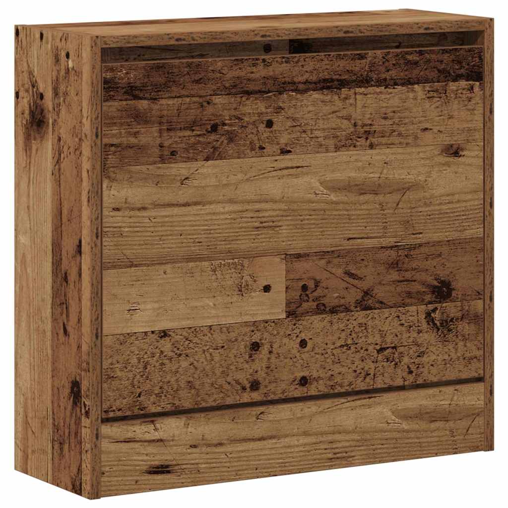 Cipőszekrény 60 x 21 x 57 cm Szerelt Fa Öreg fa