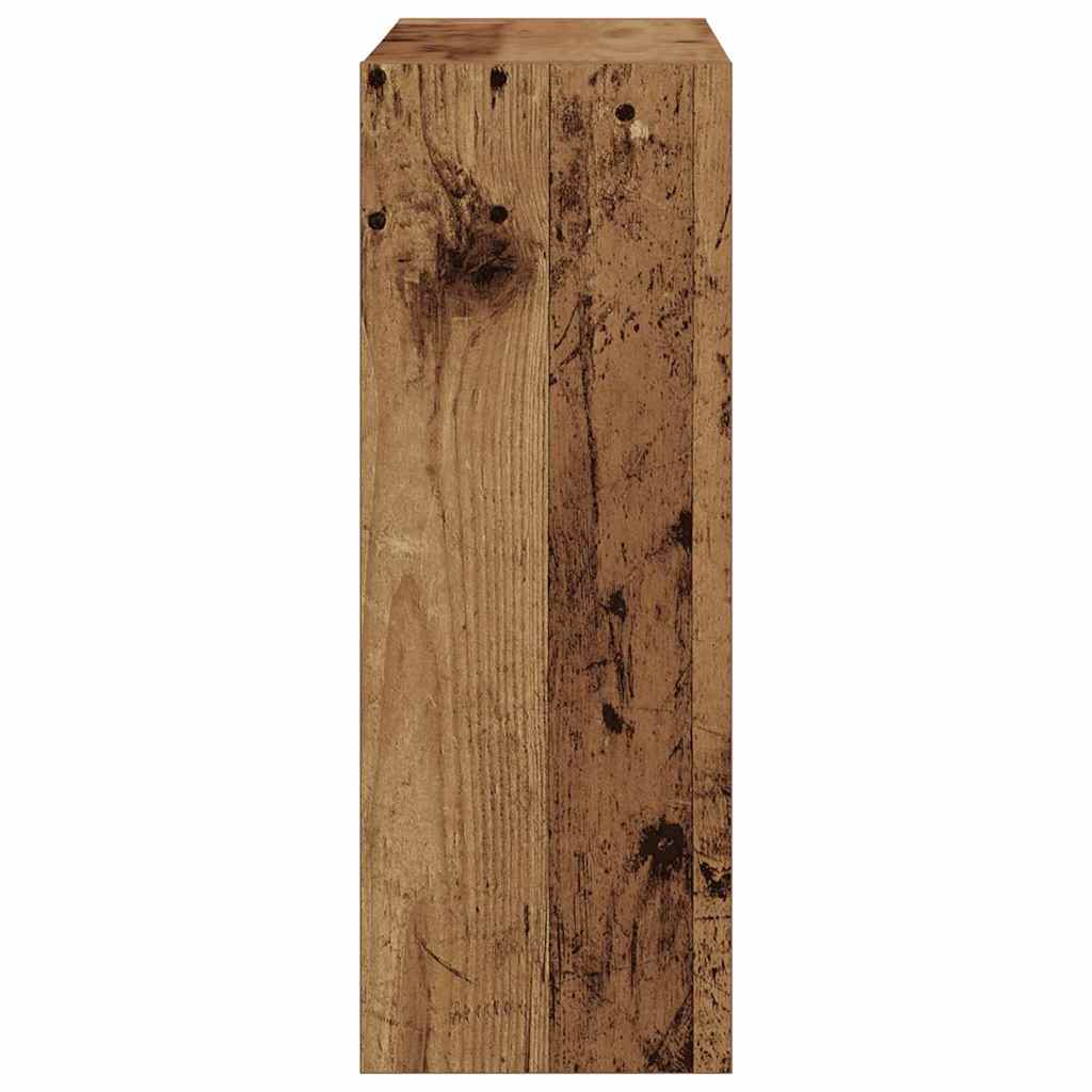 Cipőszekrény 60 x 21 x 57 cm Szerelt Fa Öreg fa