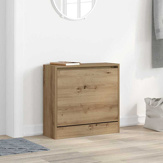 Cipőszekrény polcokkal Artisan tölgy 60 x 21 x 57 cm Faanyag