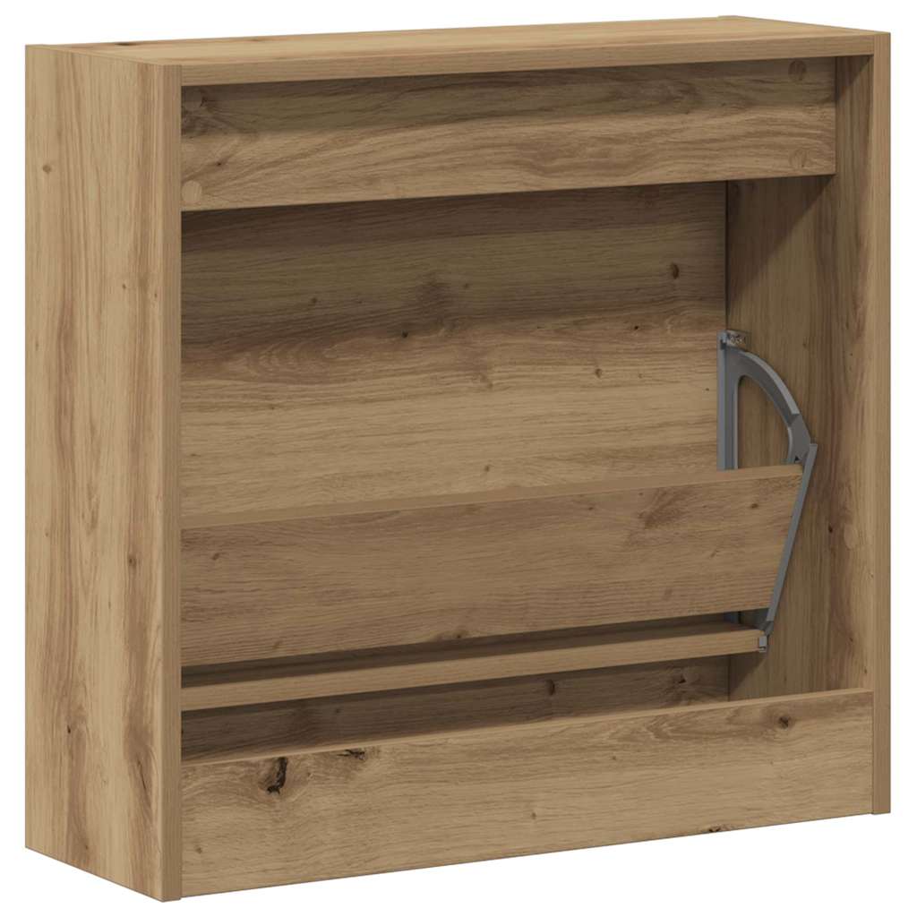 Cipőszekrény 60 x 21 x 57 cm Szerelt Fa Artisan tölgy