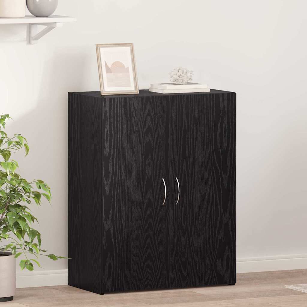 Irodai szekrény Fekete Tölgy 70 x 32 x 77.5 cm Szerelt Fa