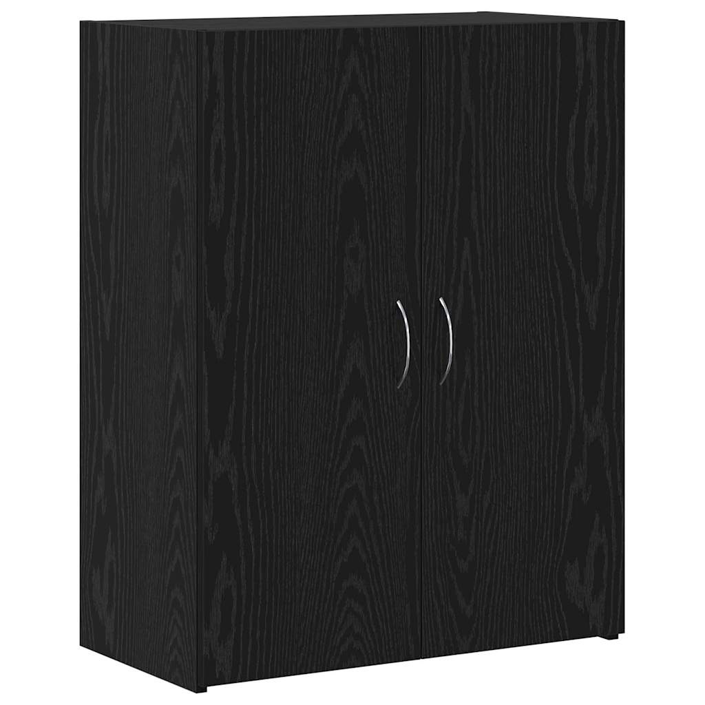 Irodai szekrény Fekete Tölgy 70 x 32 x 77.5 cm Szerelt Fa