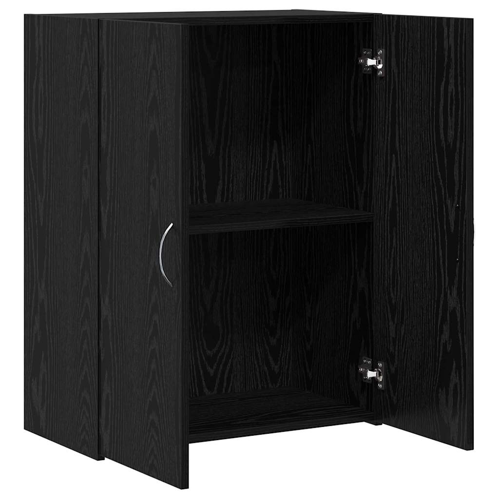 Irodai szekrény Fekete Tölgy 70 x 32 x 77.5 cm Szerelt Fa