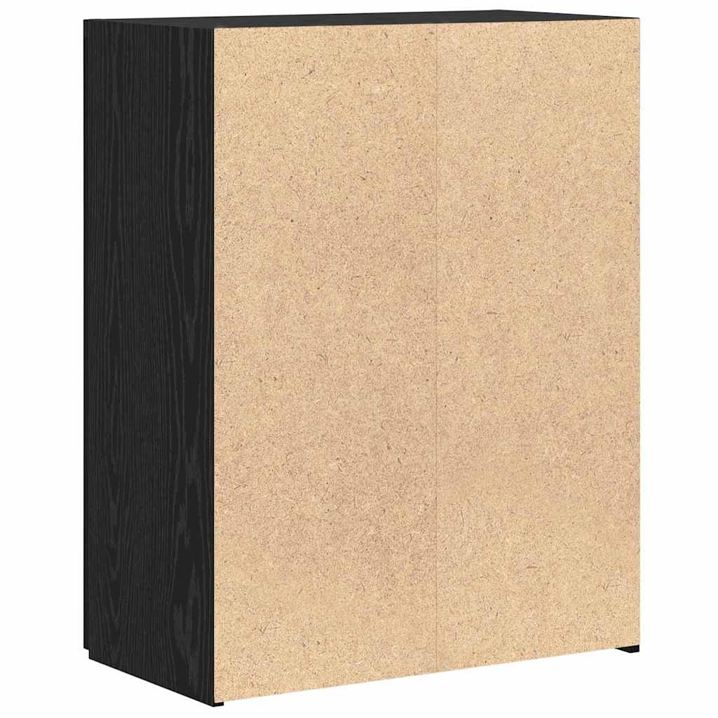 Irodai szekrény Fekete Tölgy 70 x 32 x 77.5 cm Szerelt Fa