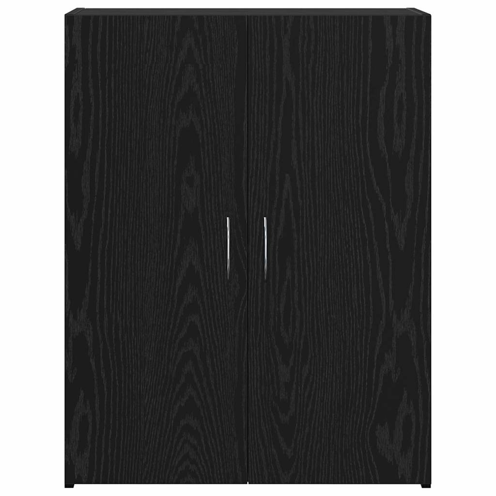 Irodai szekrény Fekete Tölgy 70 x 32 x 77.5 cm Szerelt Fa