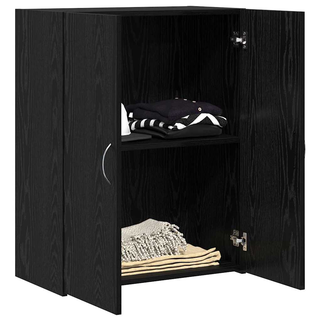 Irodai szekrény Fekete Tölgy 70 x 32 x 77.5 cm Szerelt Fa