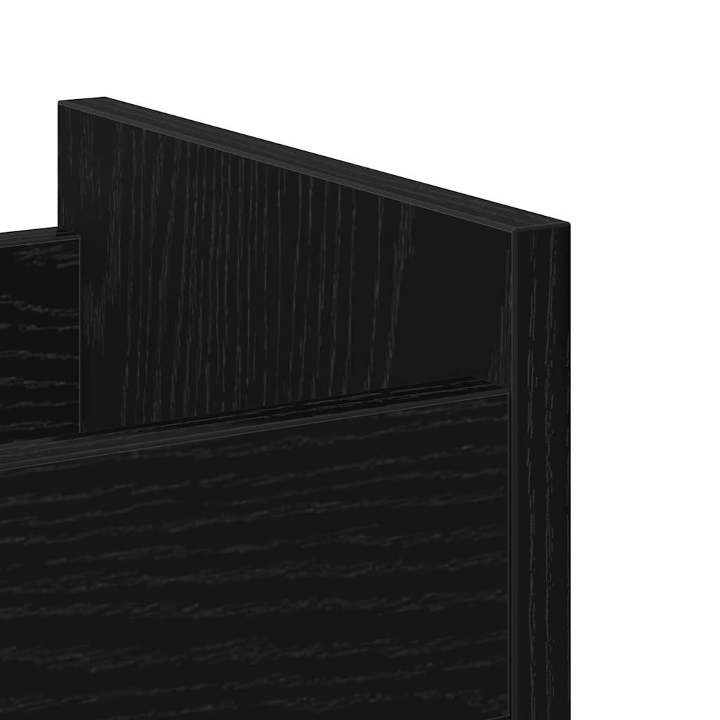 Cabinet kerékkel Fekete tölgy 60 x 22 x 79 cm