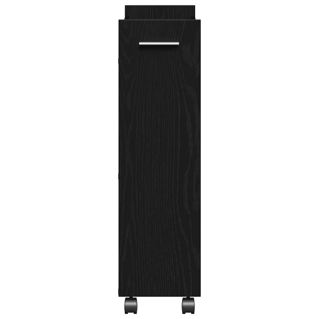 Cabinet kerékkel Fekete tölgy 60 x 22 x 79 cm