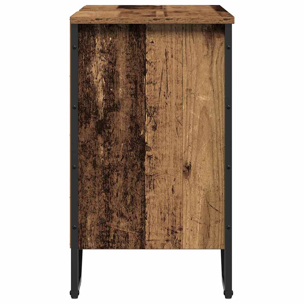 Fürdőszobai mosdószekrény Öreg fa 60 x 35 x 60 cm Szerelt fa