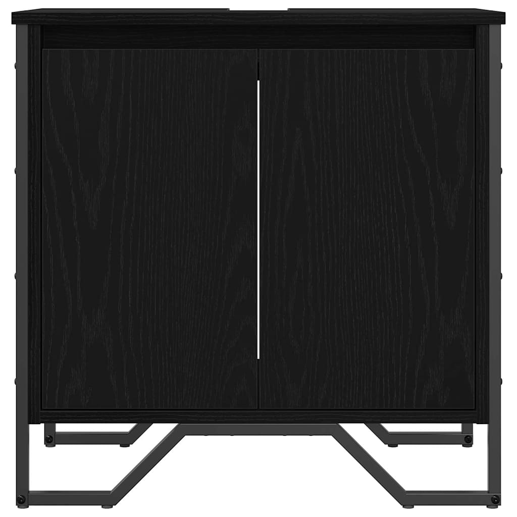 Fürdőszobai mosdószekrény Fekete tölgy 60 x 35 x 60 cm