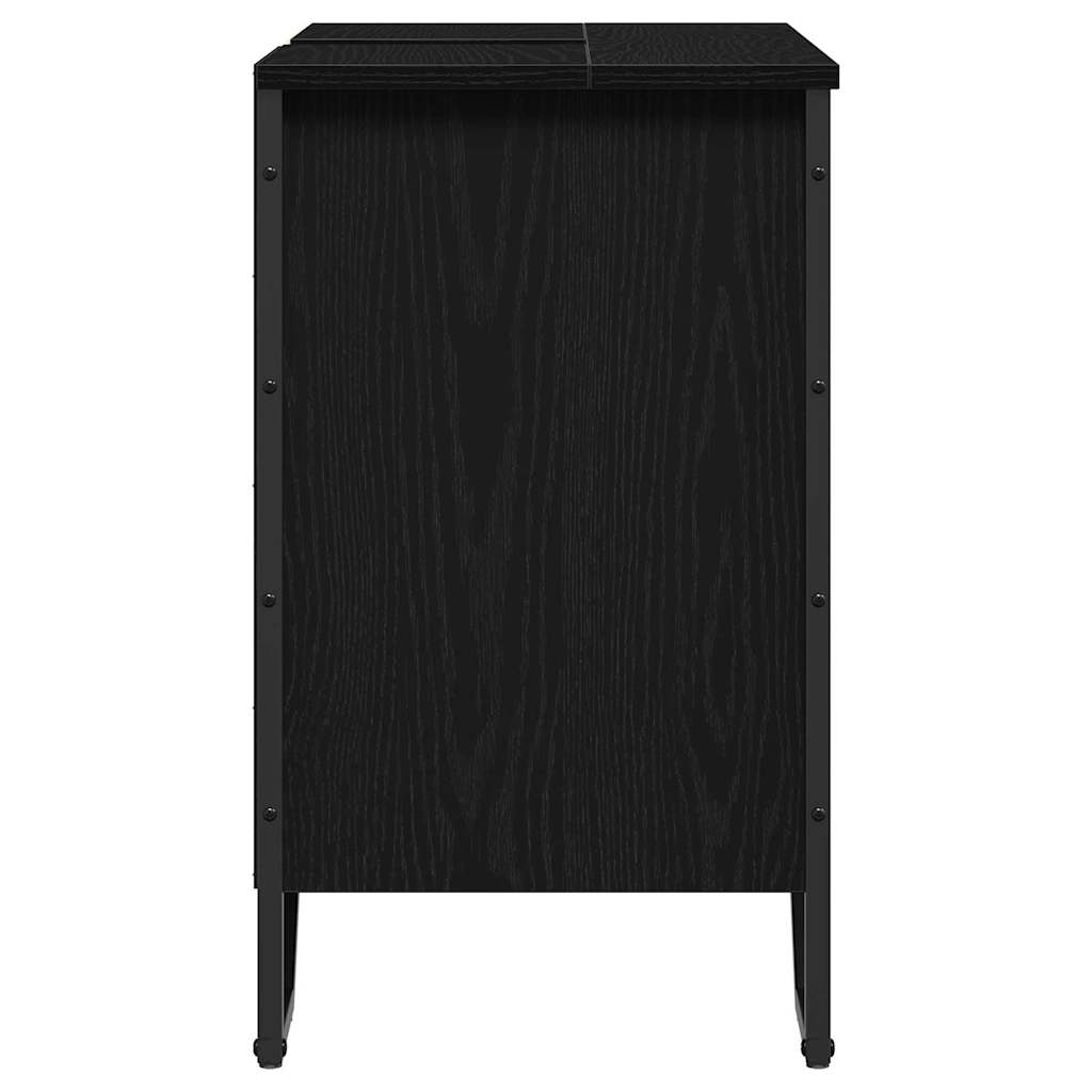 Fürdőszobai mosdószekrény Fekete tölgy 60 x 35 x 60 cm