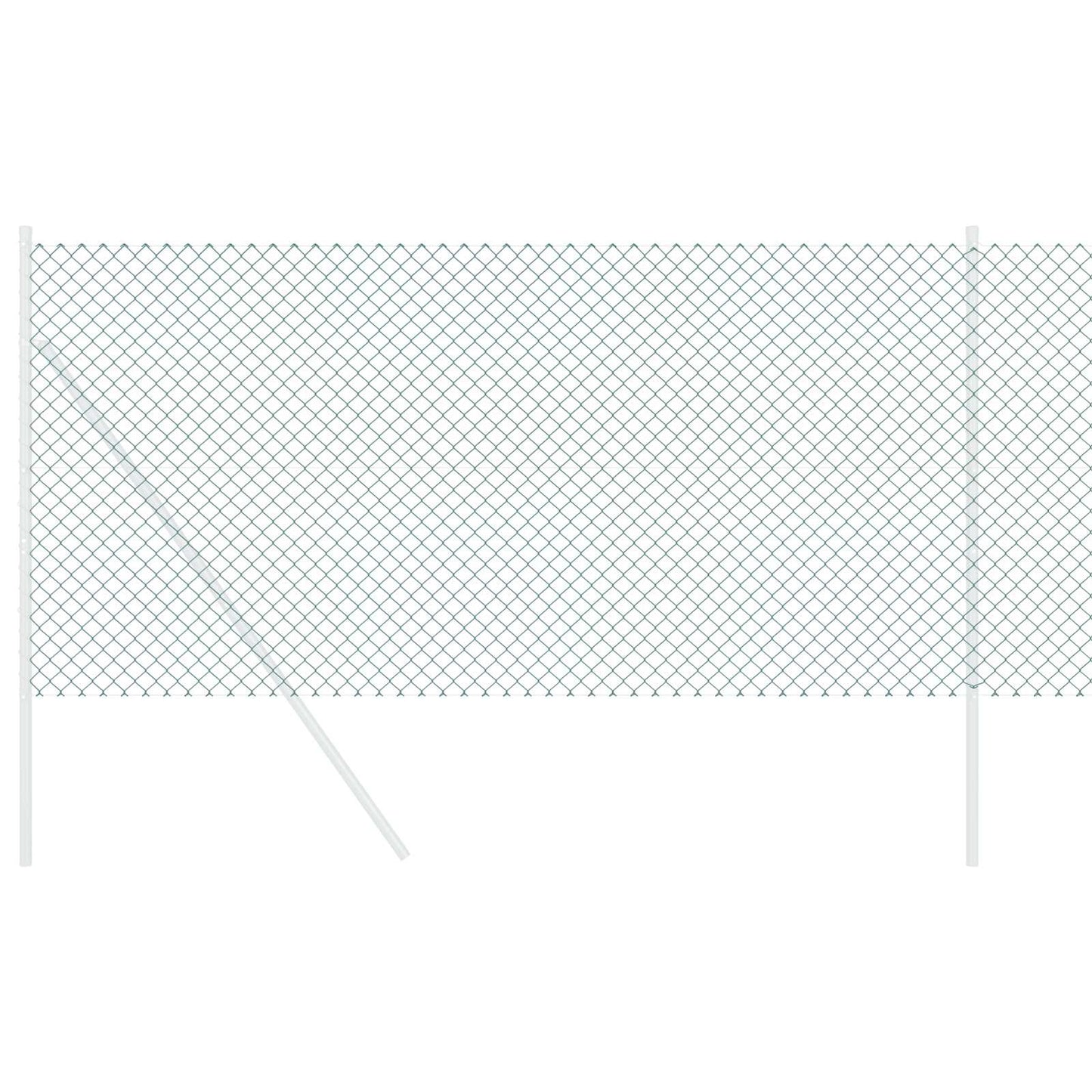 Láncszem Kerítés 10 x 0,8 m Acél Zöld