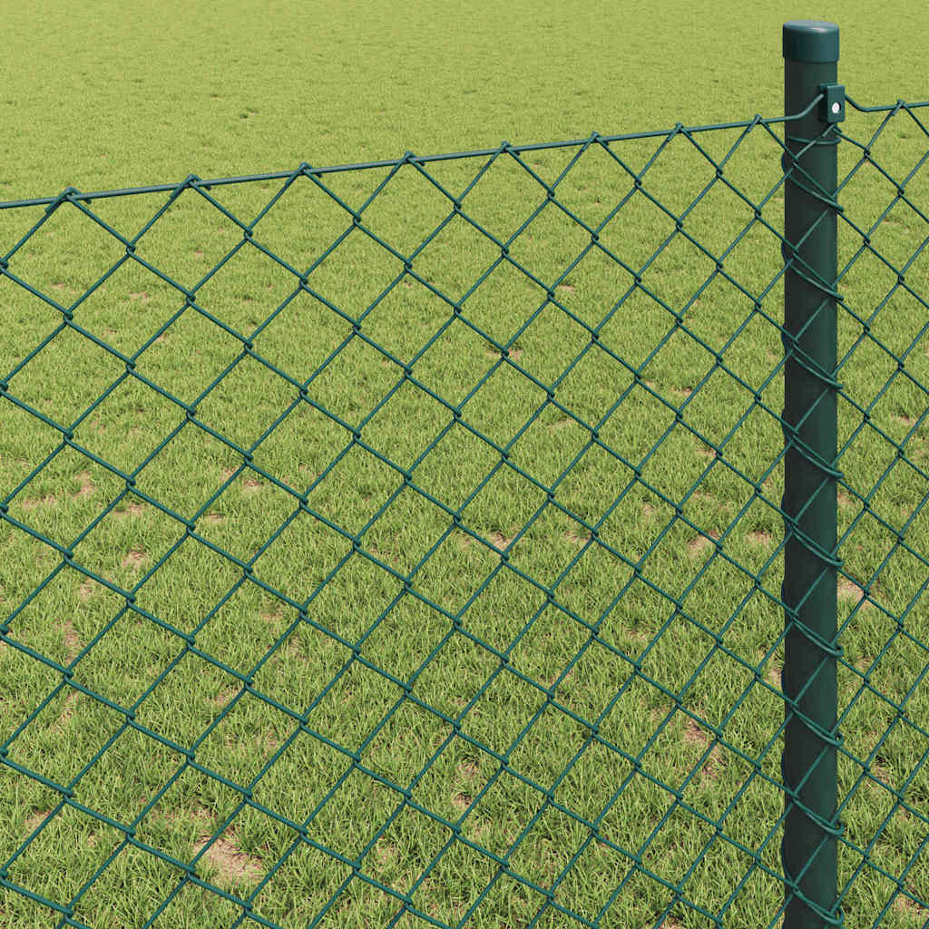 Láncszem Kerítés 25 x 1,6 m Acél Zöld