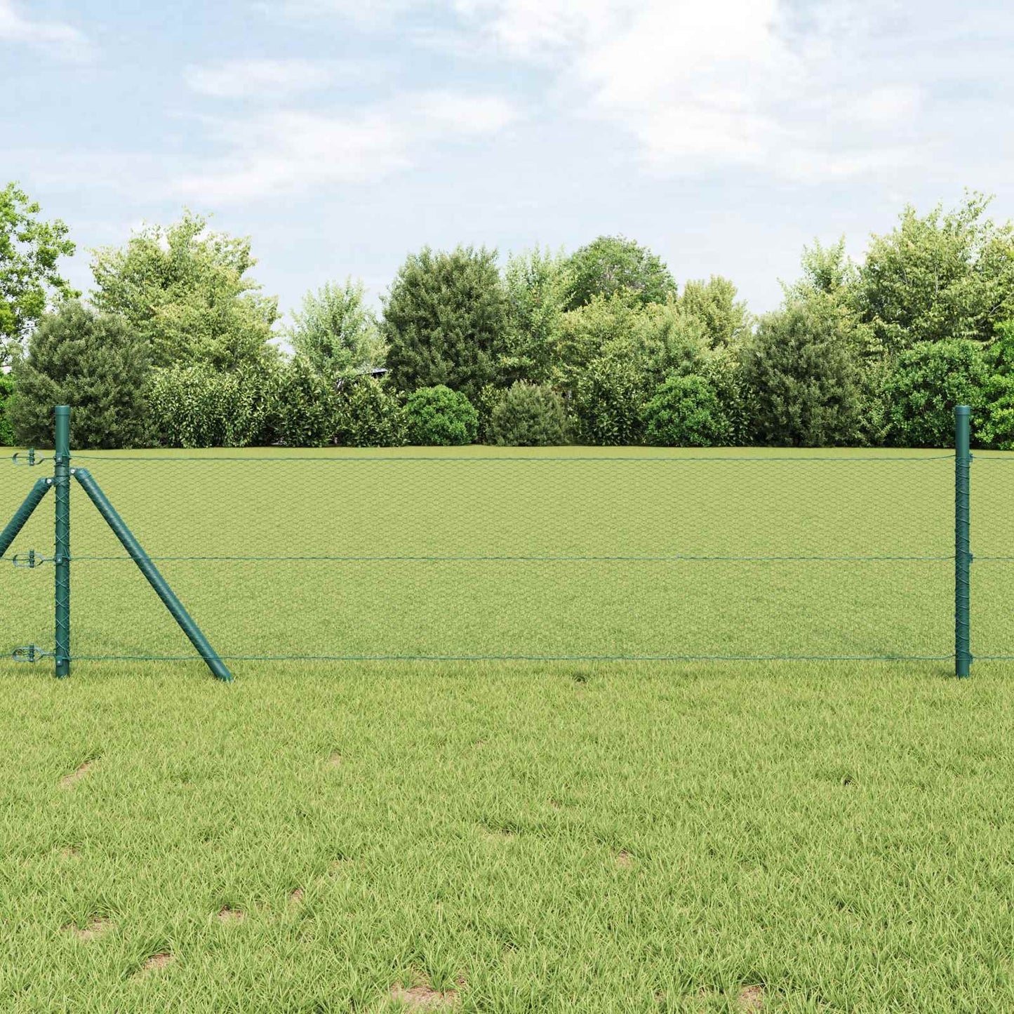 Hexagon kerítés Zöld 0,5 x 10 m PVC