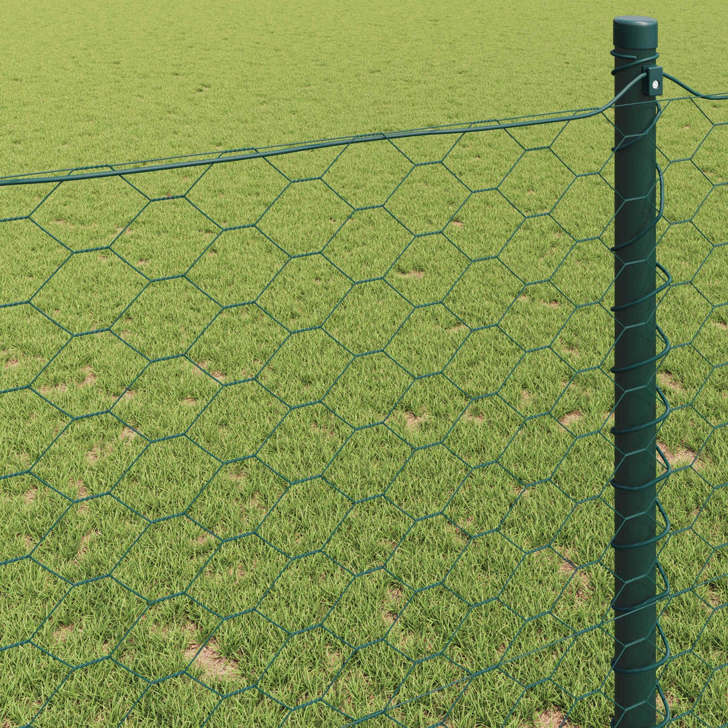Hexagon kerítés Zöld 0,6 x 10 m PVC
