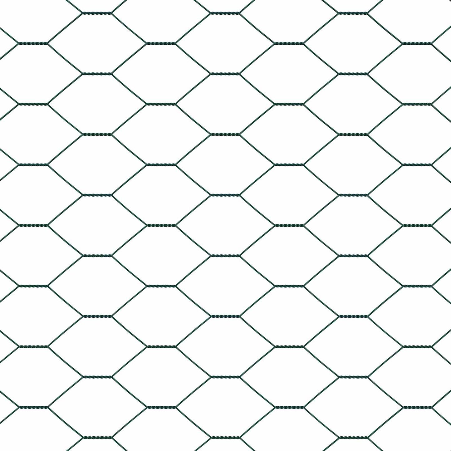 Hexagon kerítés Zöld 0,8 x 10 m PVC