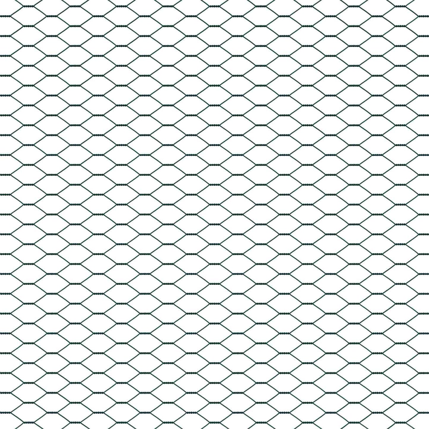 Hexagon kerítés Zöld 1,4 x 10 m PVC