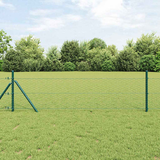 Hexagon kerítés 0,4 x 50 m PVC Zöld