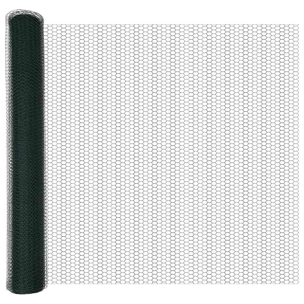Hexagon kerítés Zöld 1 x 50 m PVC