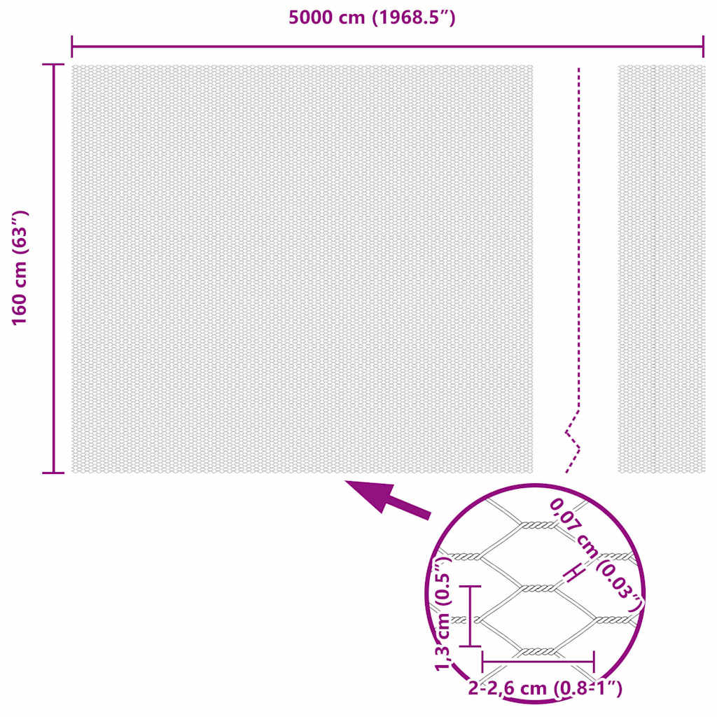 Hexagon kerítés Zöld 1,6 x 50 m PVC