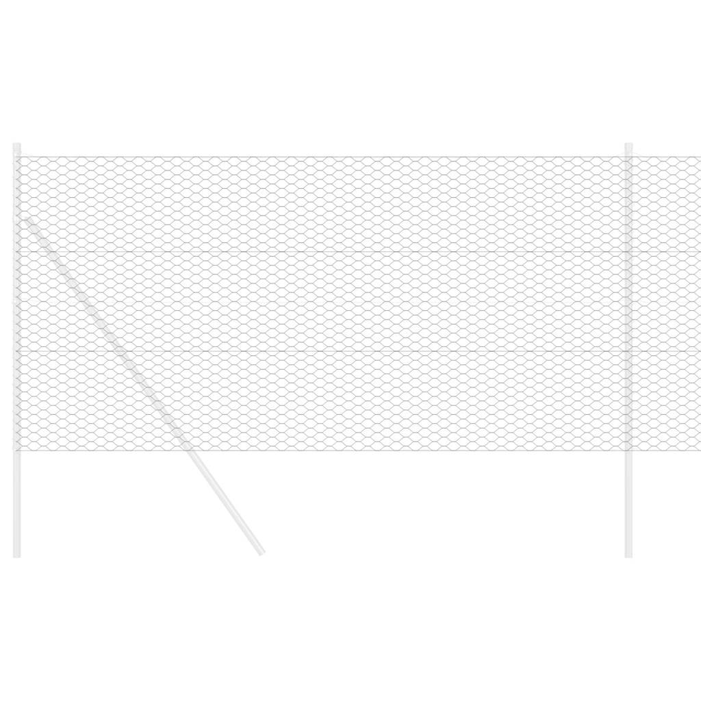 Hexagon kerítés Szürke 1,4 x 10 m PVC