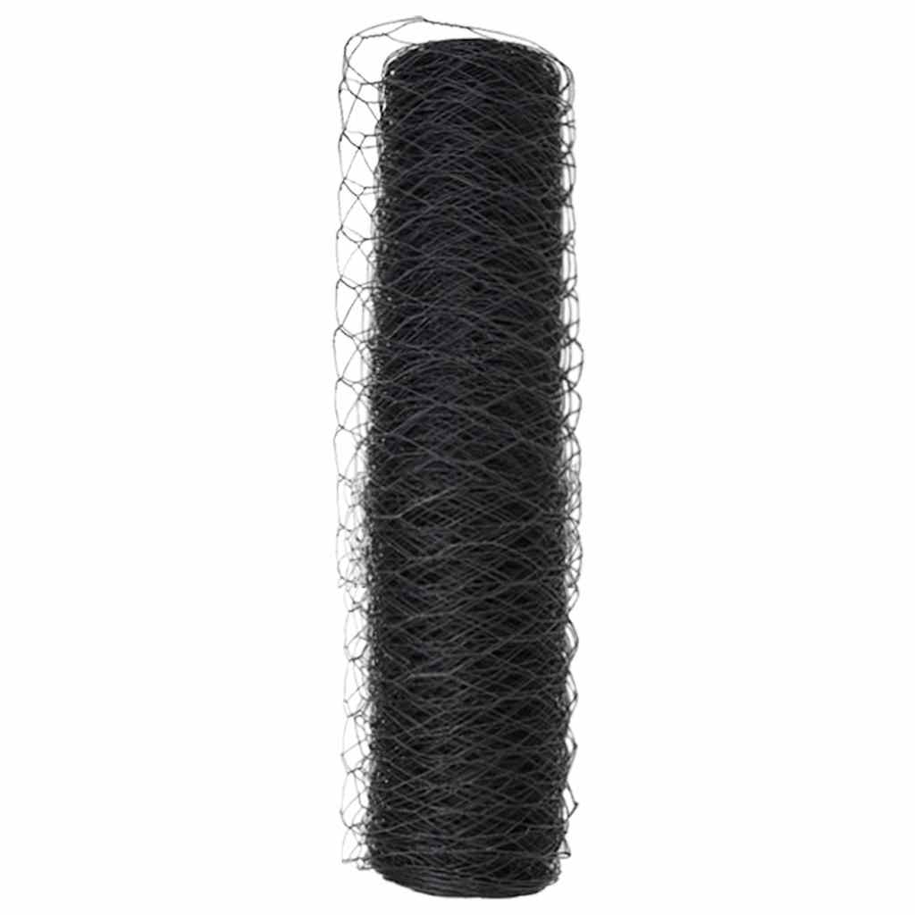 Hexagon kerítés Szürke 0,4 x 25 m PVC
