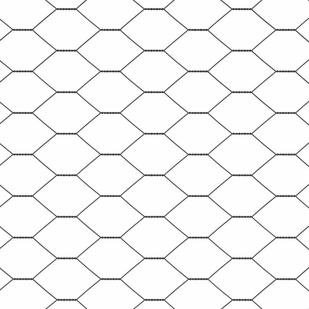 Hexagon kerítés Szürke 0,5 x 50 m PVC