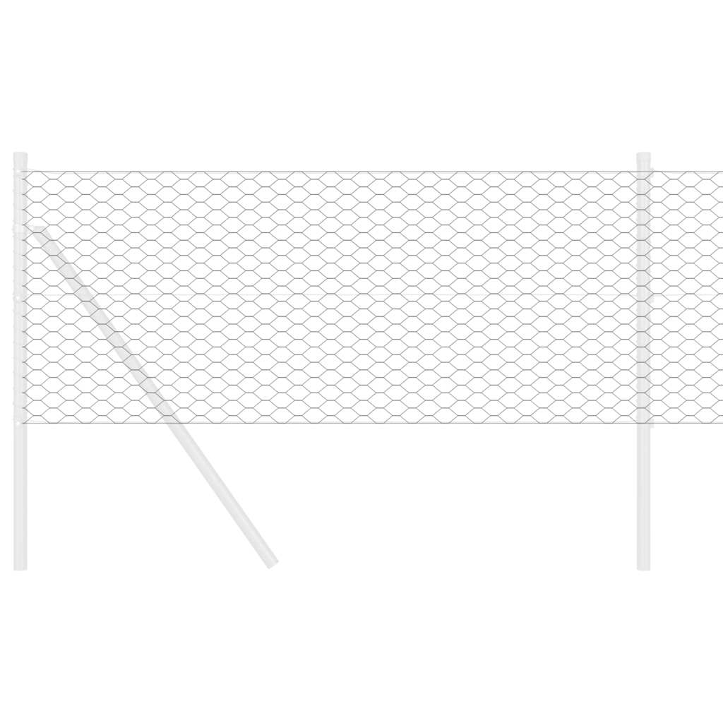 Hexagon kerítés Szürke 0,6 x 50 m PVC